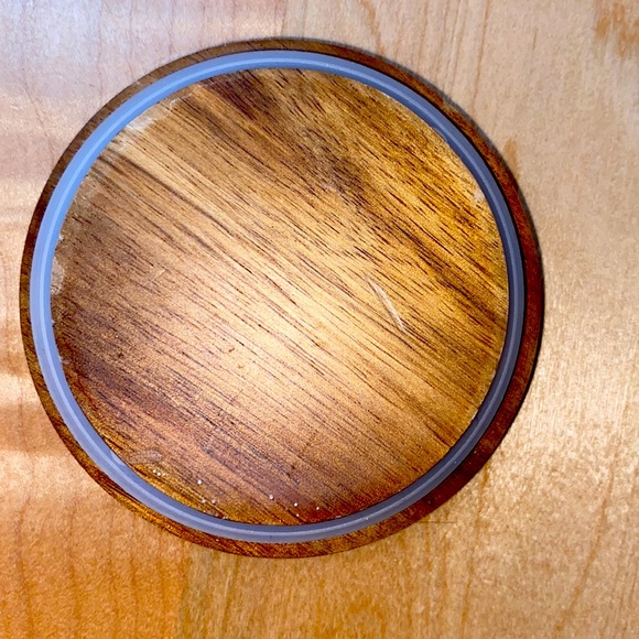 🦚Rae Dunn Farmhouse Ceramic “Sweet & Pour” Wooden Tray Set - Picture 14 of 16